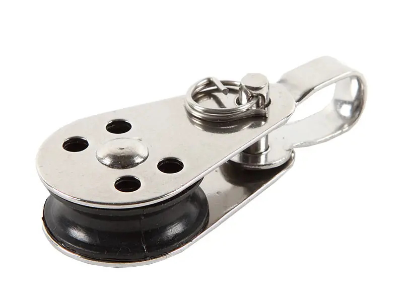 Trimblock med riggbult och schackel