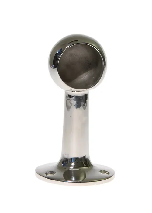 Räckhållare 22mm rak, änddel