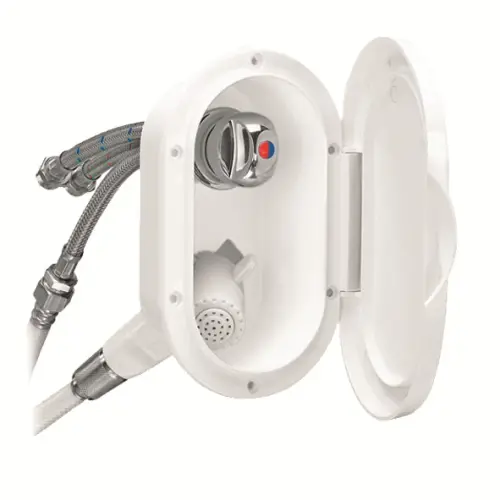 Duschbox oval infälld