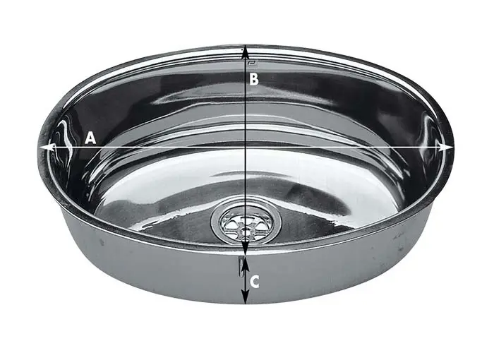Diskho oval rostfri