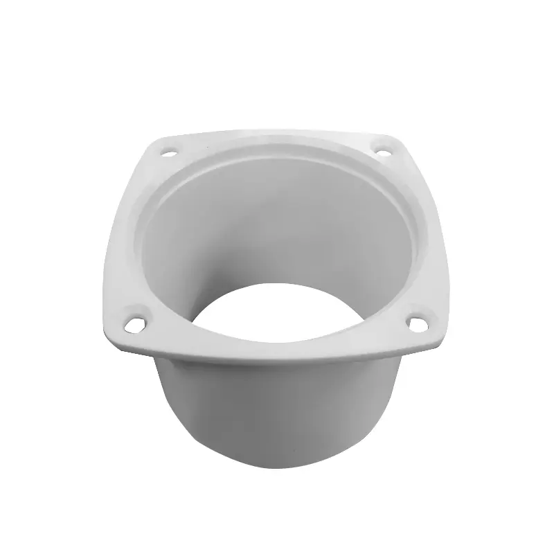 Fläns plast vit slang 75mm