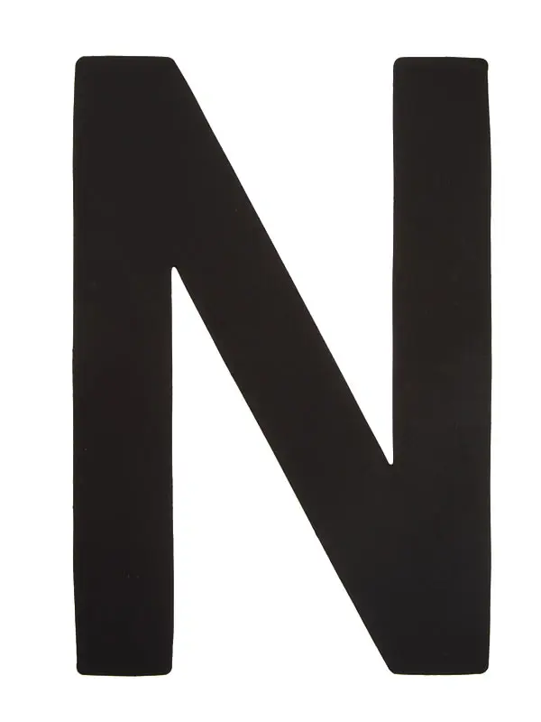 Segelsiffra N, 38cm