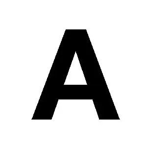 Reg-bokstav A 30mm Svart