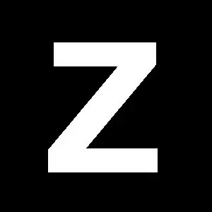 Reg-bokstav Z 60mm Vit