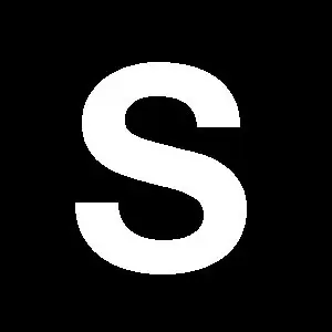 Reg-bokstav S 90mm Vit