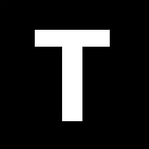 Reg-bokstav T 90mm Vit