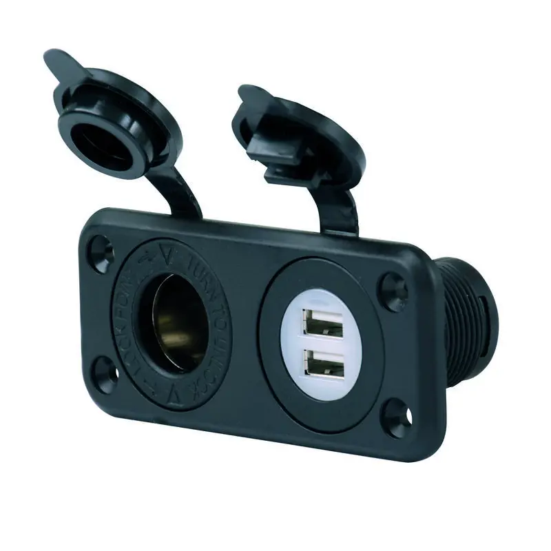 Marinco Eluttag Dubbelt 12V/USB