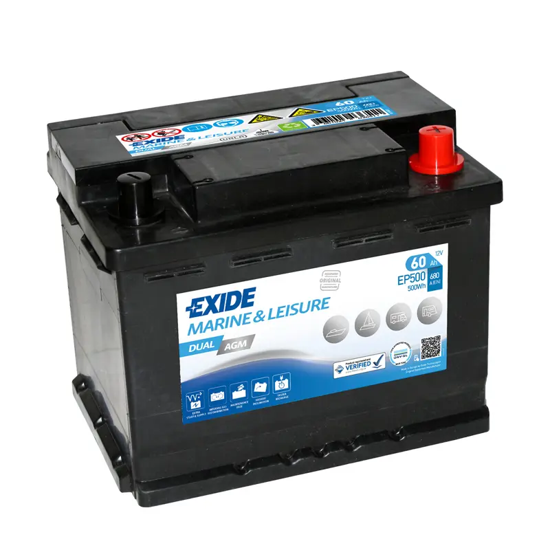 Multimarine AGM-batteri 60Ah 12V