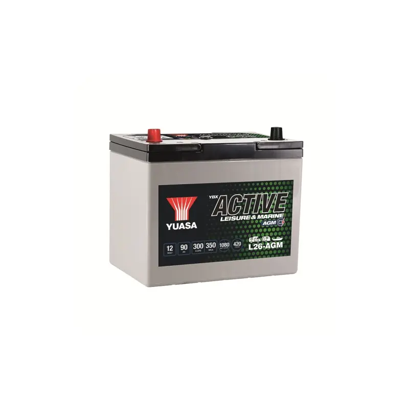 Yuasa Super AGM 90Ah förbrukningsbatteri