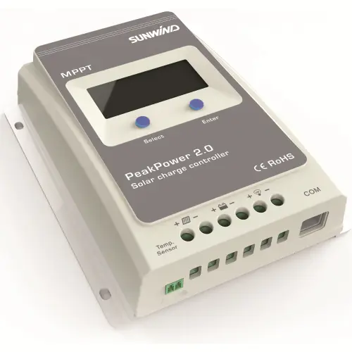 Sunwind Regulator MPPT med display, 20A