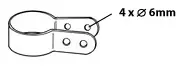 Båtsystem Rörklämma 32mm P1006/1631