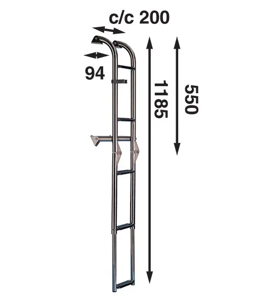 Båtsystem Badstege 5-steg BUT55F/500137