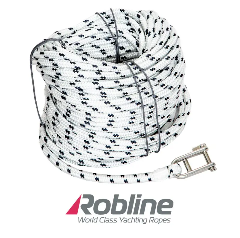 Fall Dyneema 10mm x35m vit/blå