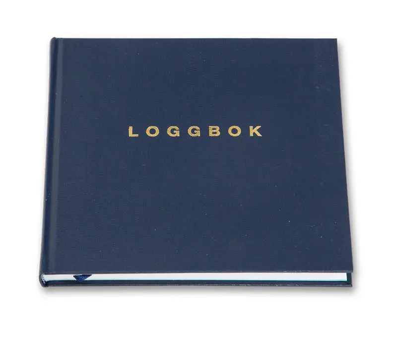 Loggbok Blå