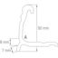 Relingslist aluminium 6m