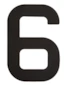 Segelsiffra 6, 23cm (optimist)
