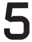 Segelsiffra 5, 30cm