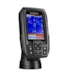 Garmin Striker 4, splitscreen, CHIRP traditionellt ekolod, sedd från sidan