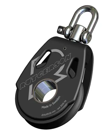 Rutgerson svirvelblock Aluminium 12-16mm