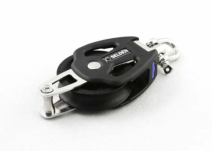 Selden svirvelblock med hundsvott 14mm