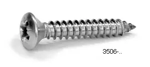 Skruv kullrigförsänkt 3,5x9,5mm. FP=20