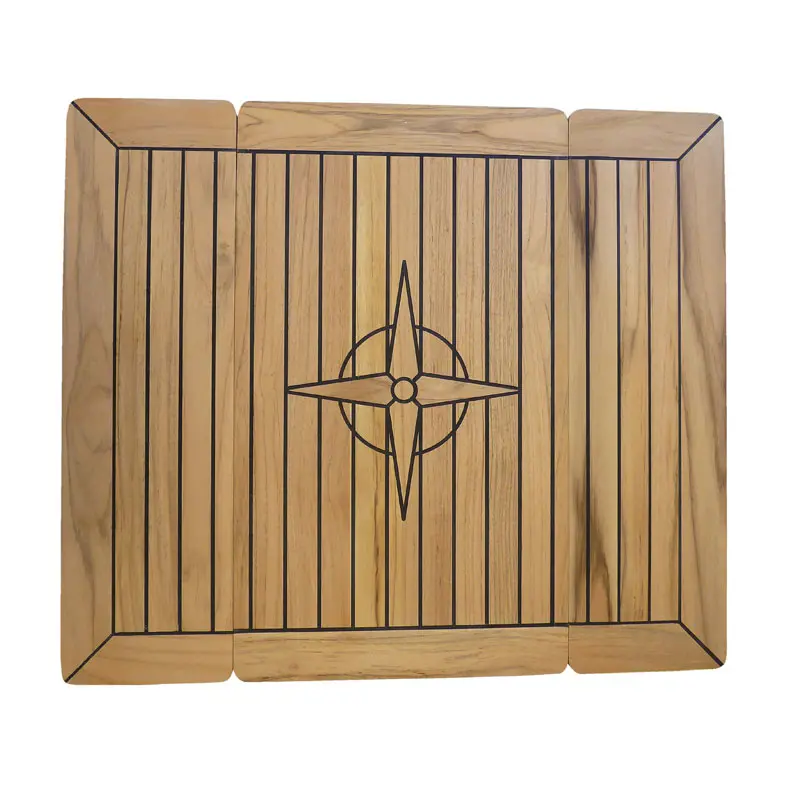 Teakbord nåtat fällbart 68x60cm