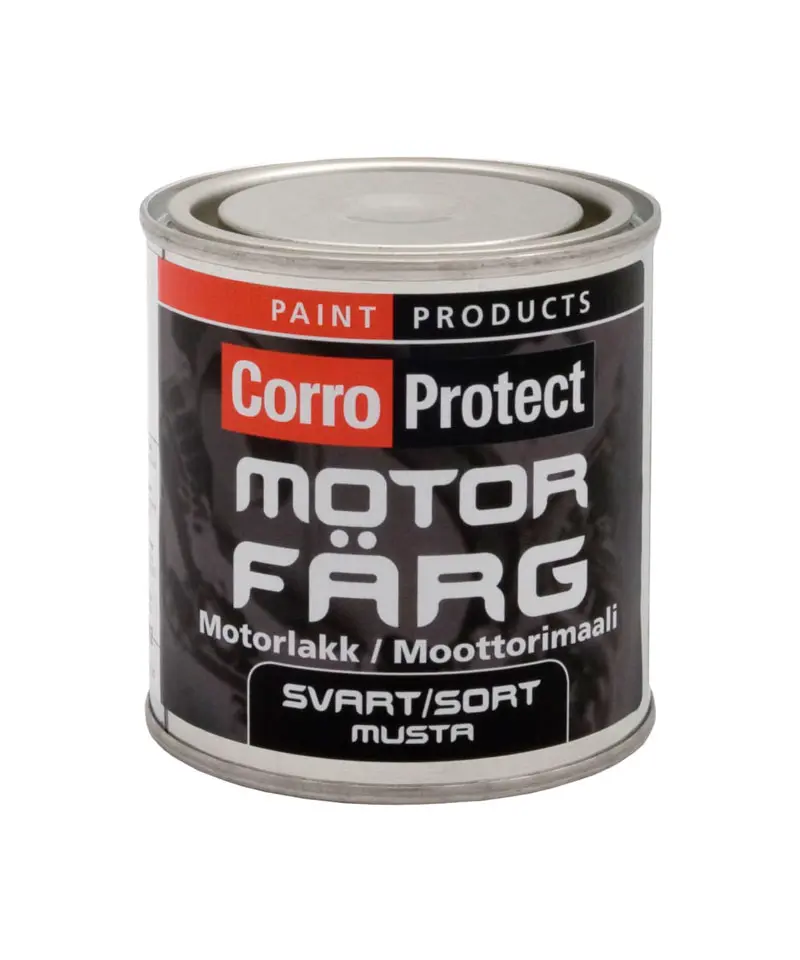 Motorfärg svart 250ml