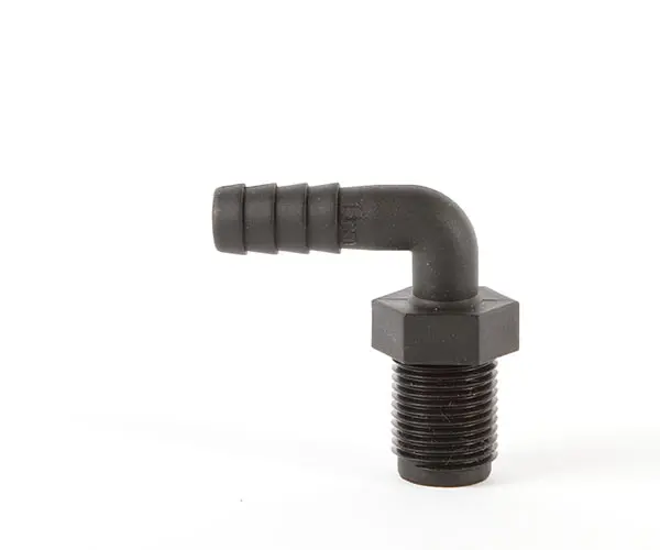 Slangnippel 90° 1/2 tum 12mm