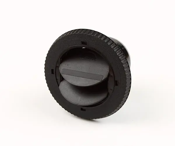 Inblåsningsventil 65mm svart
