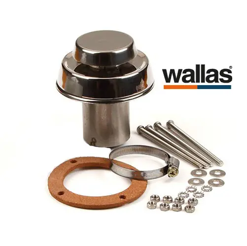 Skorsten Wallas takmontering