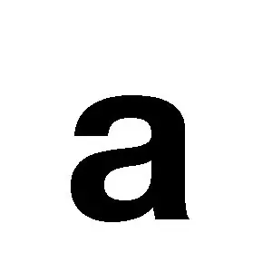Reg-bokstav a 30mm Svart