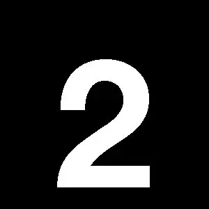 Reg-siffra 2 45mm Vit