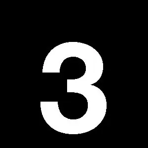 Reg-siffra 3 45mm Vit
