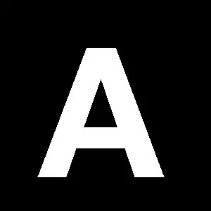 Reg-bokstav A 45mm Vit