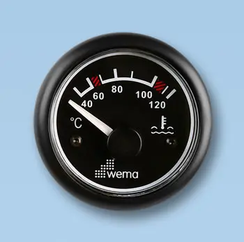 Temperaturmätare Wema 40-120° svart