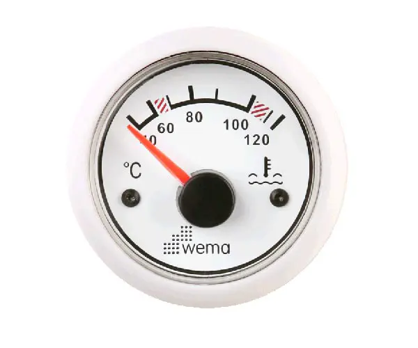 Temperaturmätare Wema 40-120° vit