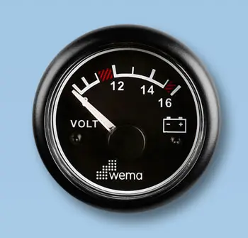 Voltmätare analog Wema 12V