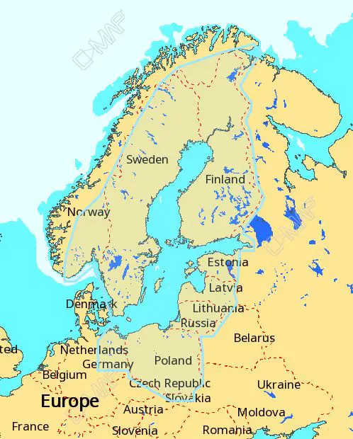 C-MAP MAX-N+ Baltic sea, EN-Y055