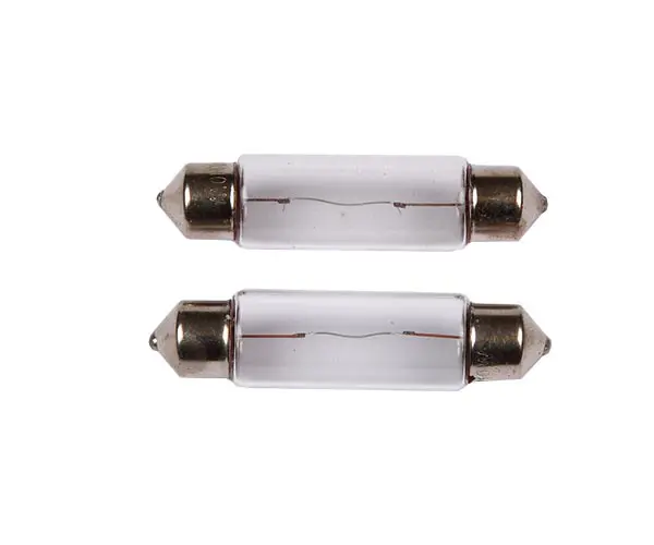 Glödlampa avlång 12V 10W FP=2st