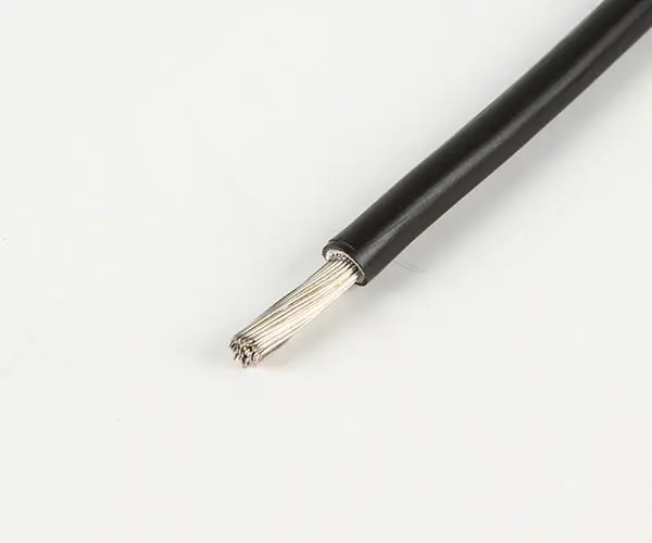 Kabel förtent 6mm2 svart per m