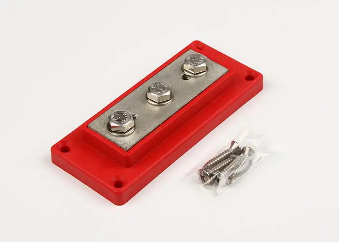 Kopplingsplint 3xM8 röd