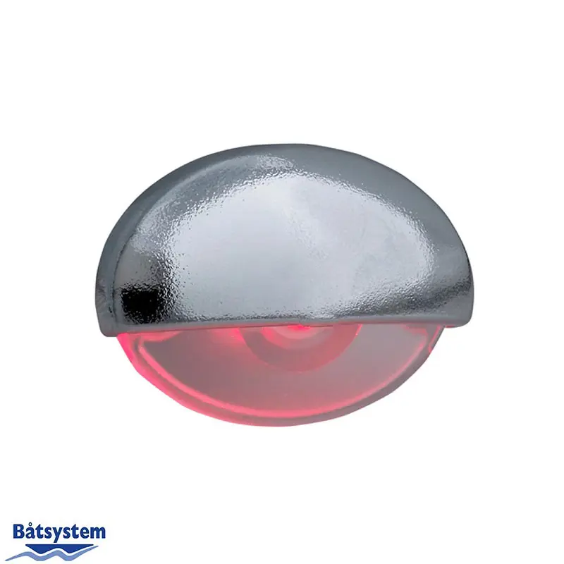 Båtsystem Steplight LED KROM rött ljus/2600
