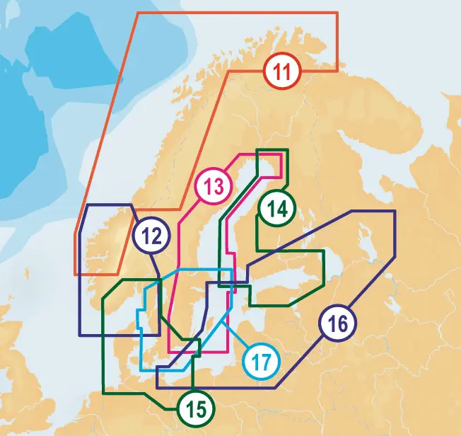 Navionics Platinum+ Södra Norge, Skagerack
