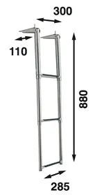 Båtsystem teleskopstege 3-steg BT70/2079