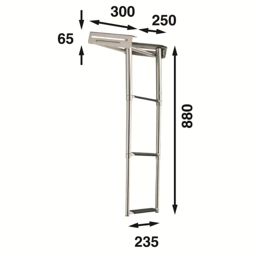 Båtsystem Kassettstege 3 steg BKT73-250/2125