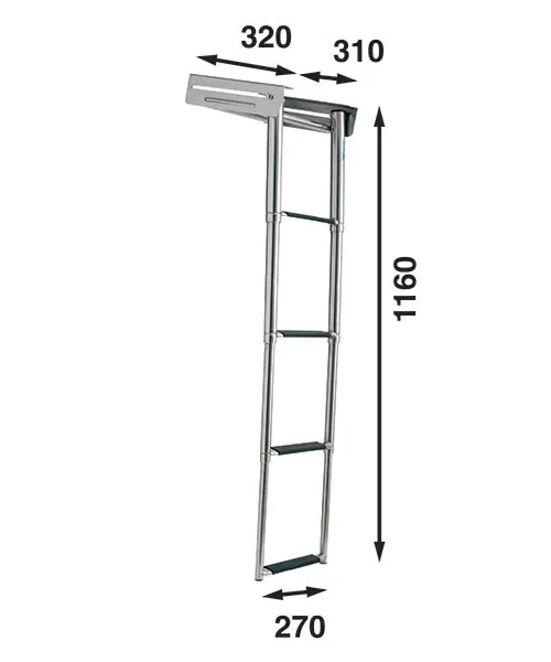 Båtsystem Kassettstege 4-steg BKT74/2121