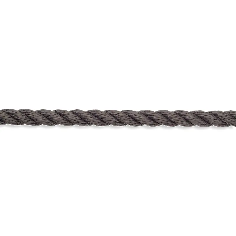 Rapallo Polyestersilke 12mm Grå 3-slagen