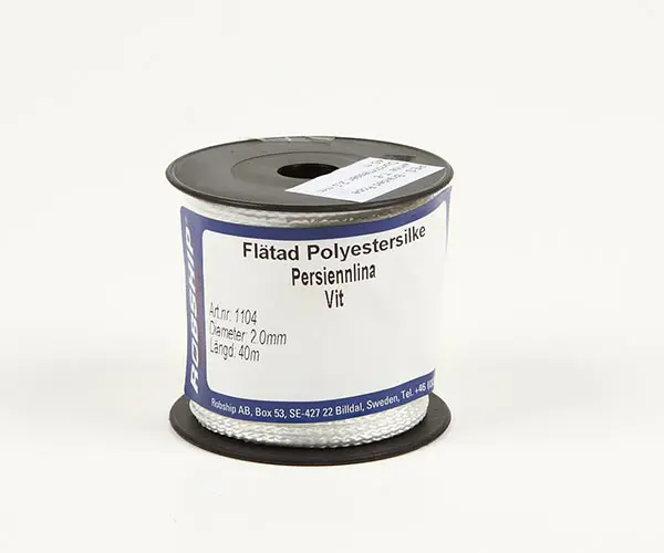 Lina 2mm liten spole 40m vit