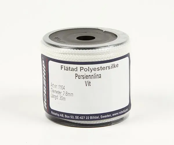 Lina 3mm liten spole 30m vit