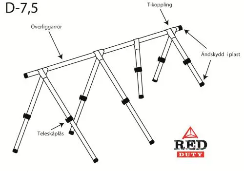 Red Duty Däckställning 7,5m